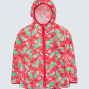 Frugi Rain or Shine Jacket Strawberries Kid’s 4/5